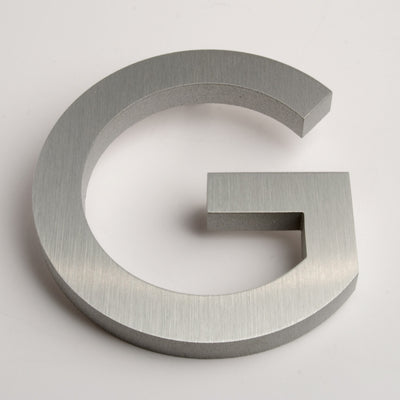 Modern House Letters Brushed G