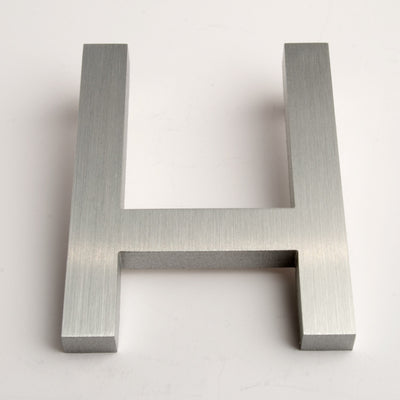 Modern House Letters Brushed H