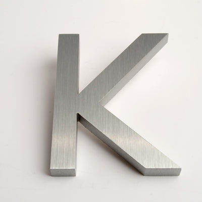 Modern House Letters Brushed K