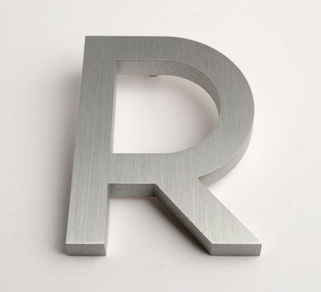 Modern House Letters Brushed R