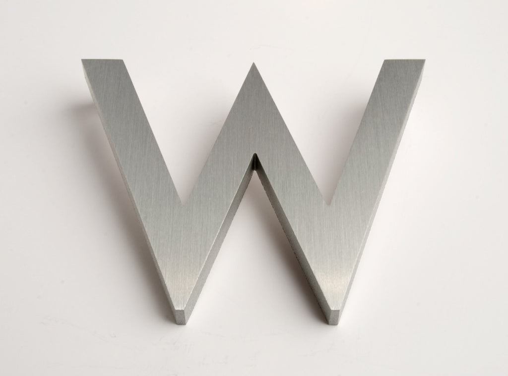 Modern House Letters Brushed W