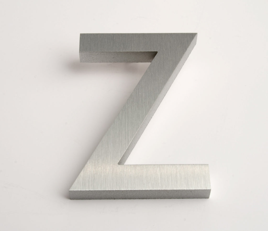 Modern House Letters Brushed Z