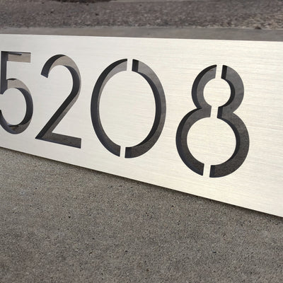 Modern Address Plaque
