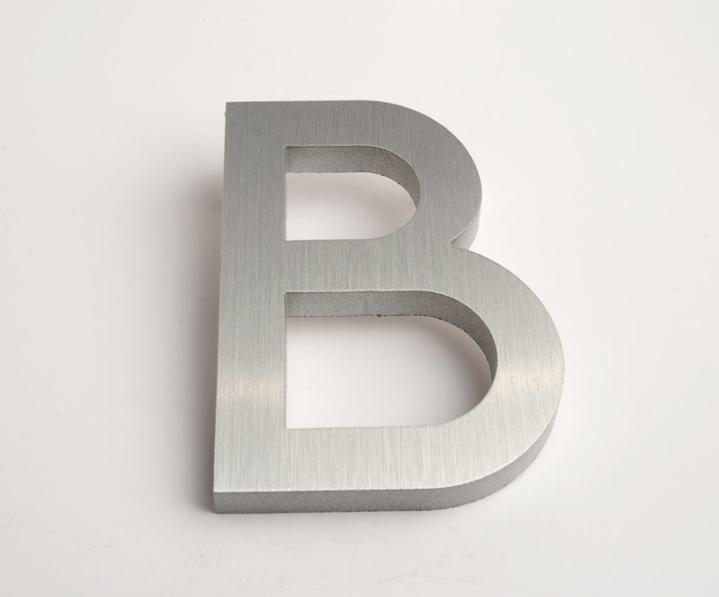 Modern House Letters Brushed B