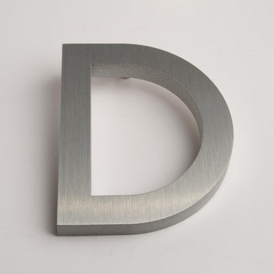 Modern House Letters Brushed D