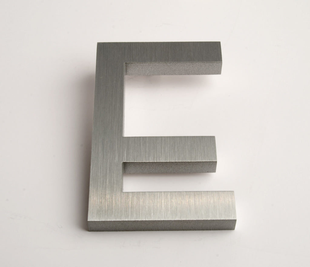 Modern House Letters Brushed E