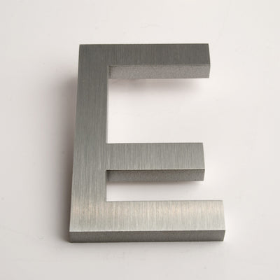 Modern House Letters Brushed E