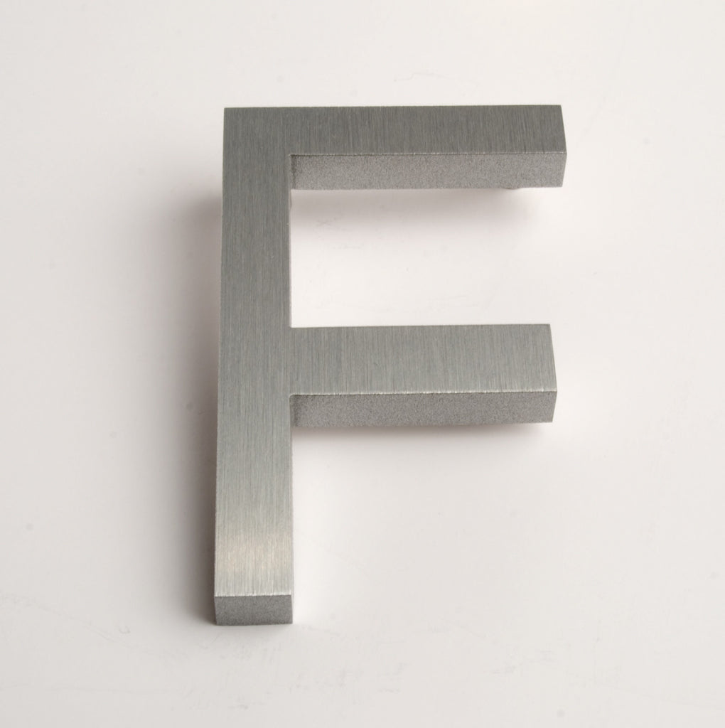 Modern House Letters Brushed F