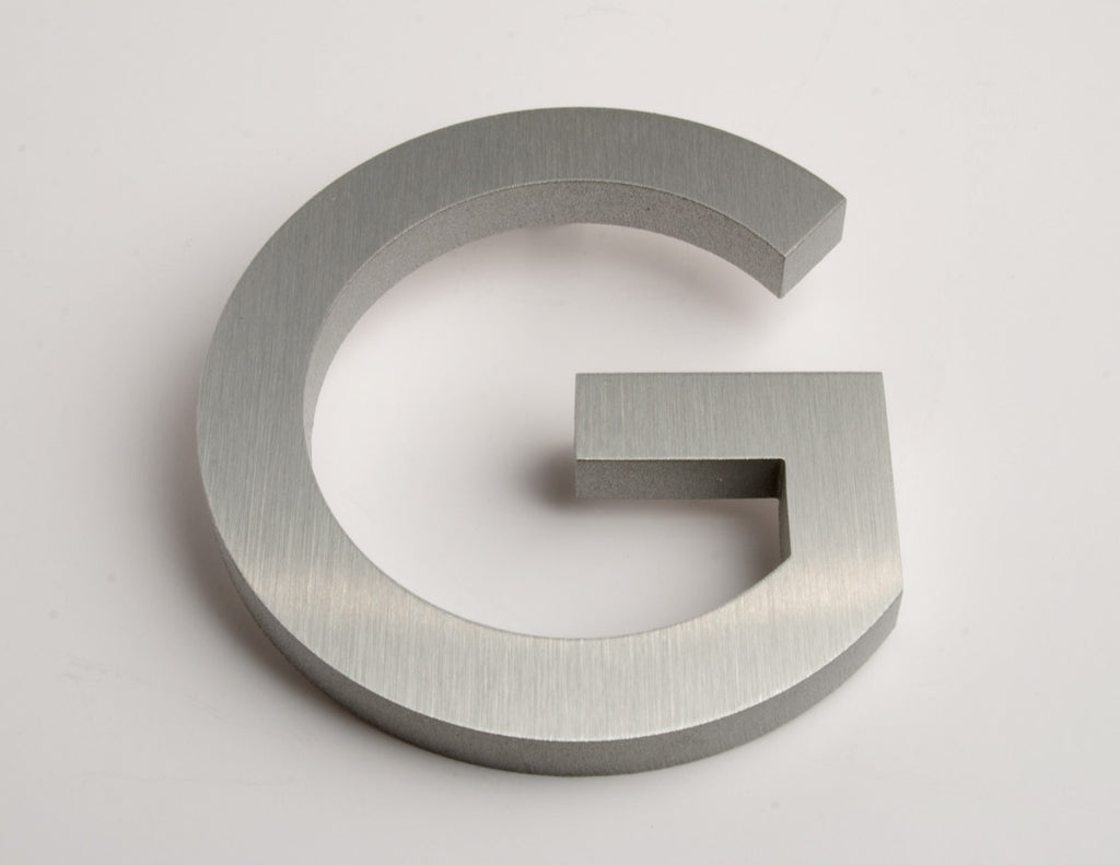 Modern House Letters Brushed G