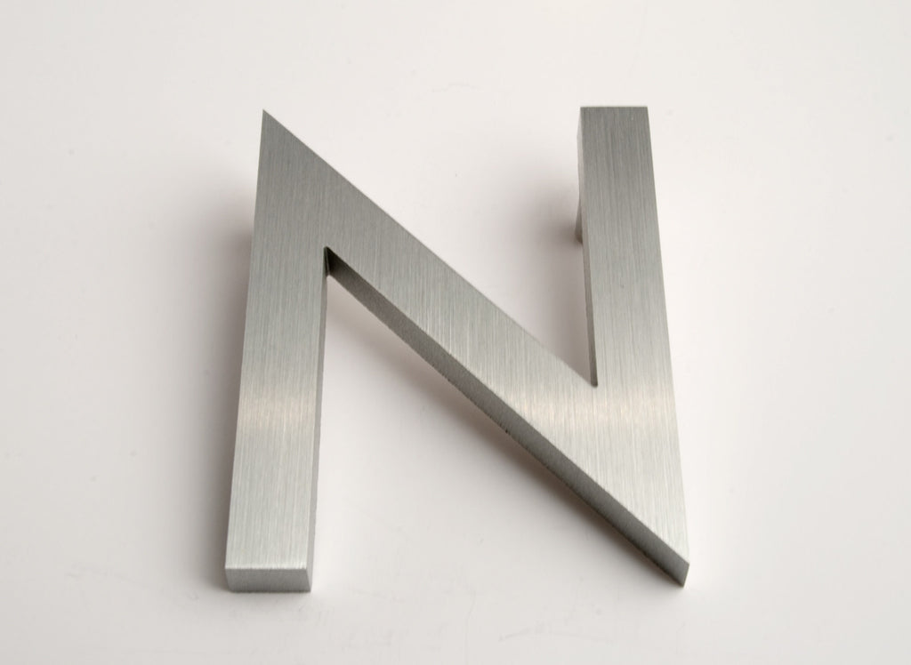 Modern House Letters Brushed N