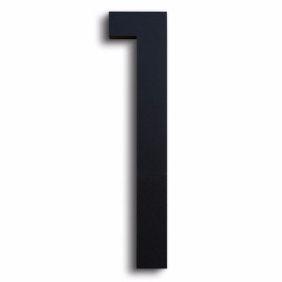 House Numbers Modern Font One 1 Black