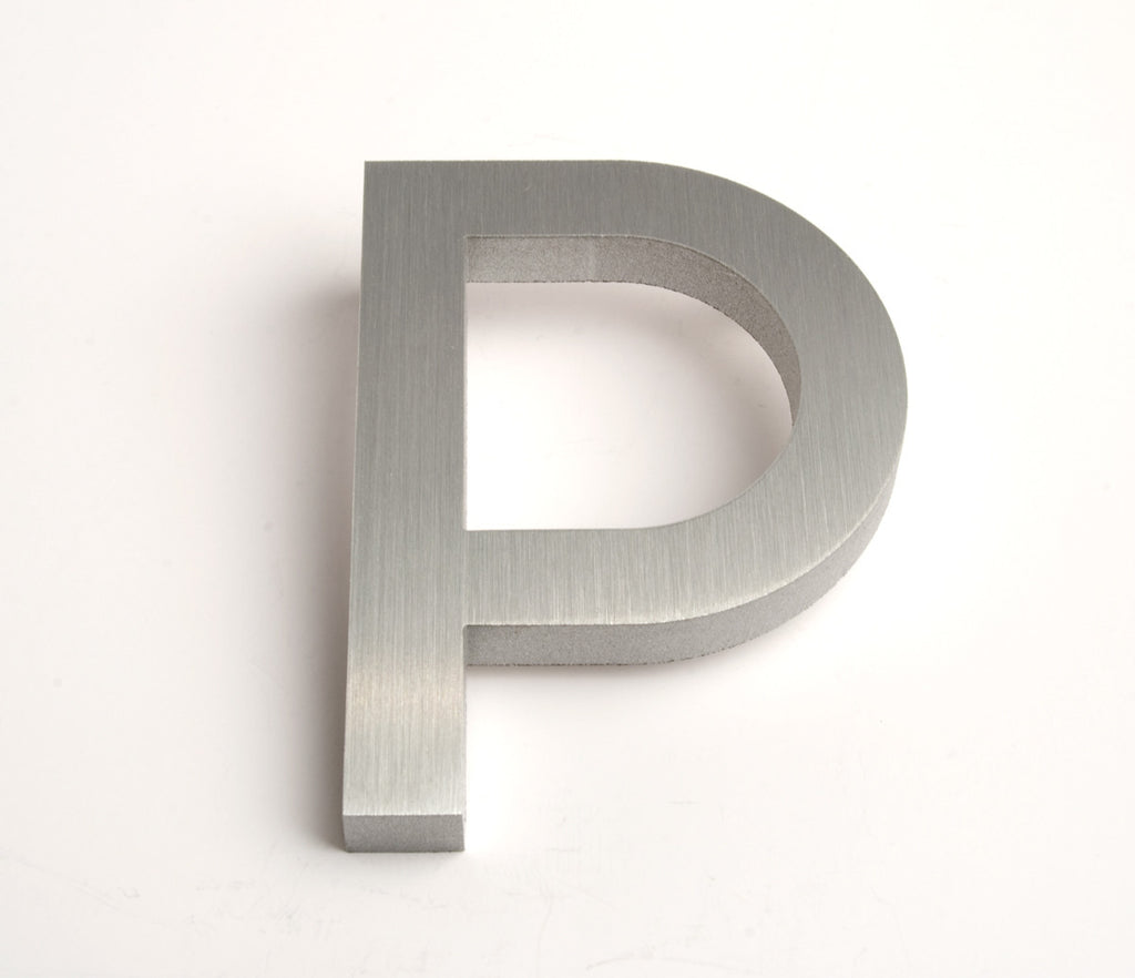Modern House Letters Brushed P