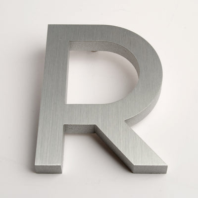 Modern House Letters Brushed R