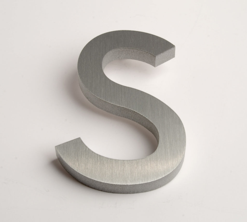 Modern House Letters Brushed S