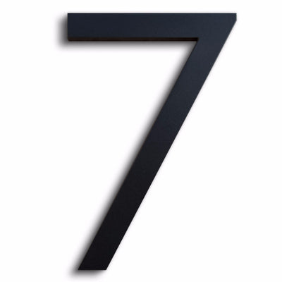 House Numbers Modern Font Seven 7 Black