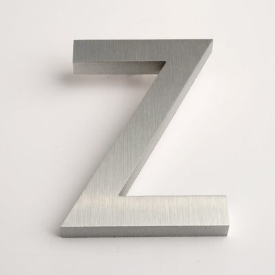 Modern House Letters Brushed Z